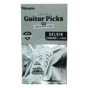 מיתרים Olympia PICS-114 – 10* Delrin Guitar Picks 1.14mm