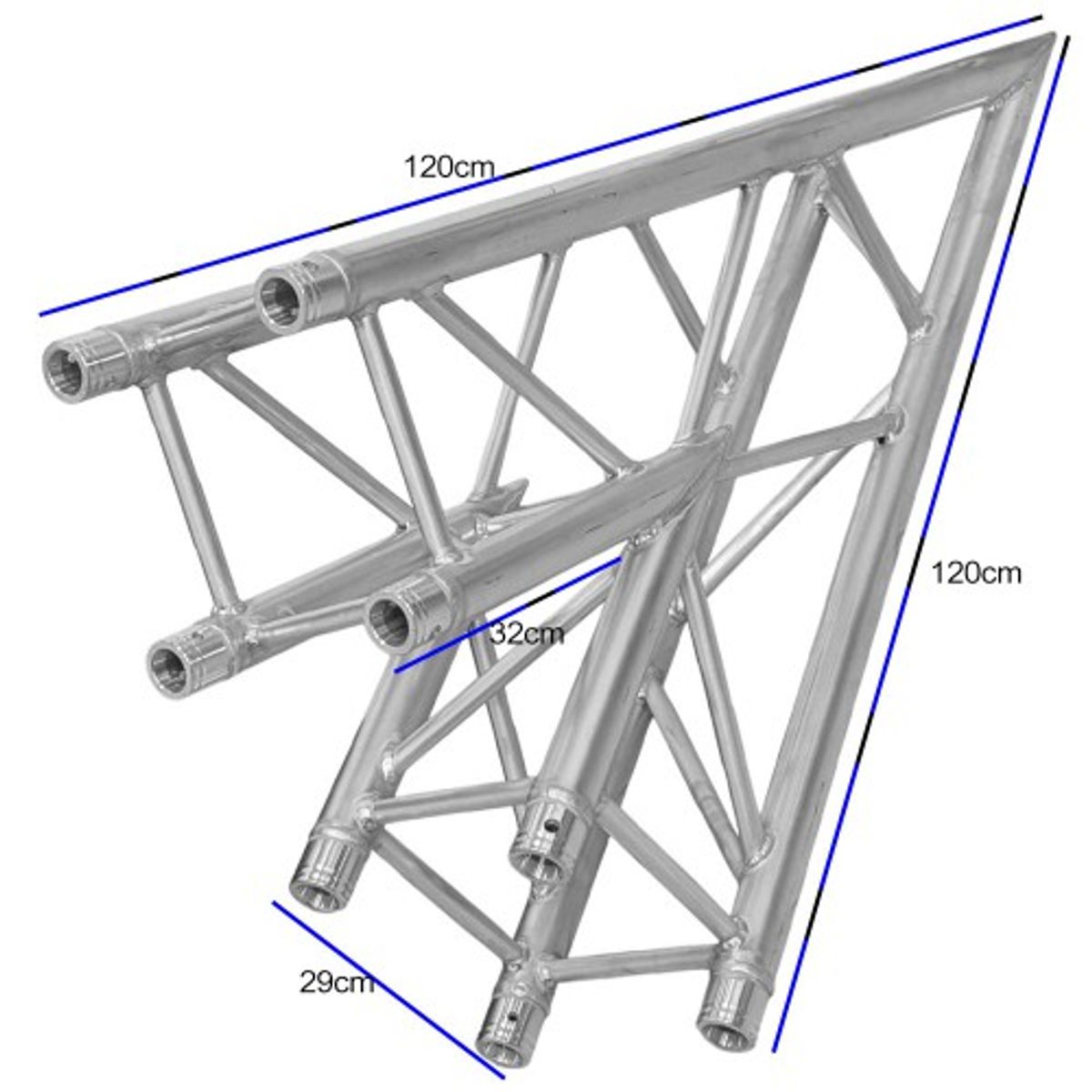 טראס Speed Truss STAR-PART-1 – זווית 36° לטראס 30 ס״מ 2 זווית טראס 36° – מידות