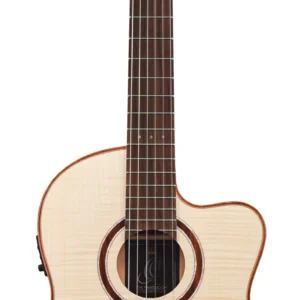 גיטרה קלאסית מוגברת Ortega BRIDESUITECE The Private Room טופ Solid Spruce גב Flamed Maple