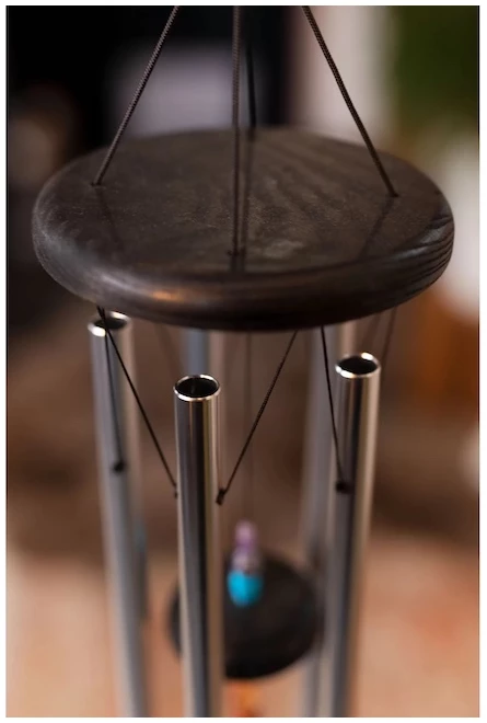 צלצלי רוח מדגם צ'אקרה כסף 25 אינץ Meinl | CMC25S 6 צלצלי רוח מדגם צ'אקרה כסף 25 אינץ Meinl | CMC25S - תמונה 6