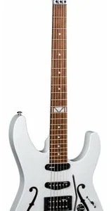 גיטרה חשמלית Vinnie Moore Semi Hollow Classic White DEAN