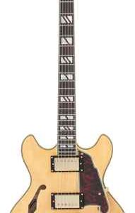 גיטרה חשמלית + ארגז D’Angelico Deluxe Mini DC Satin Honey