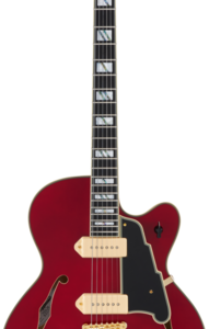 גיטרה חשמלית חלולה + ארגז D’Angelico Excel 59 Trans Cherry