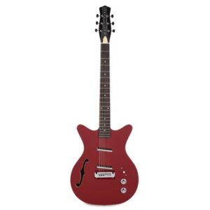 גיטרה חשמלית Danelectro 59R Red חצי חלולה פיקאפים Lipstick צבע אדום
