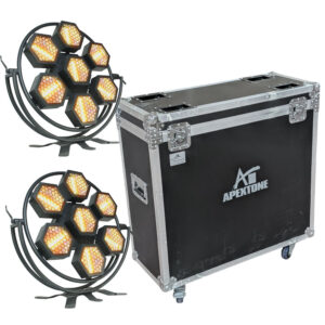 גוף תאורה Apextone HALO HEXA 7-SET – Set 2pcs Halo-7 + Case