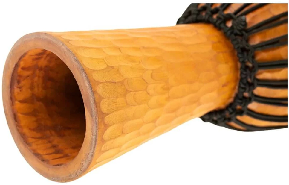 דג'מבה חבלים מעץ 12" Light Brown 6 דג'מבה חבלים מעץ 12" Light Brown - תמונה 6