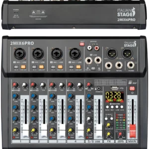 מיקסר 6 ערוצים Proel | IS 2MIX6PRO