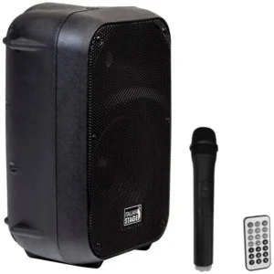 רמקול בידורית 10″ כולל נגן,Bluetooth ומיקרופון אלחוטי