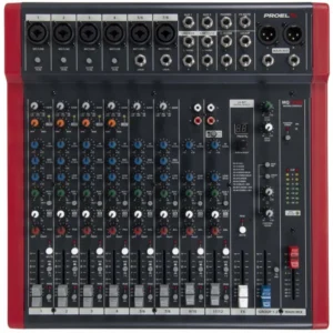 מיקסר 12 ערוצים + אפקטים USB Proel