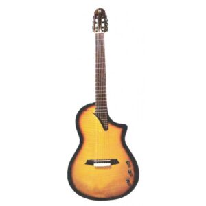 גיטרה קלאסית מוגברת Martinez Hispania בגימור Sunburst