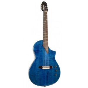 גיטרה קלאסית מוגברת Martinez Hispania בגימור Trans Blue