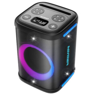 בידורית ניידת נטענת Haymer PB-100 — 100W עם מיקרופון אלחוטי UHF