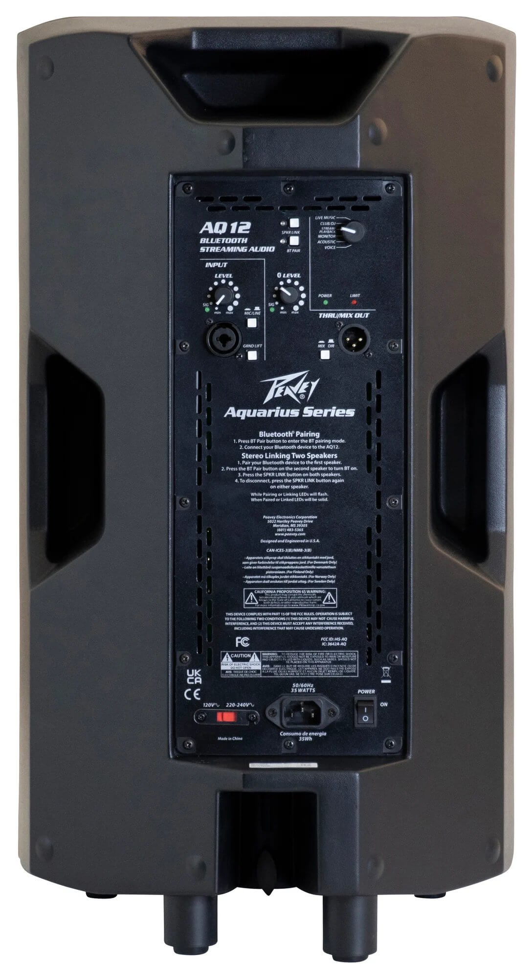 רמקול מוגבר Peavey AQ 12 4 רמקול מוגבר Peavey AQ 12
