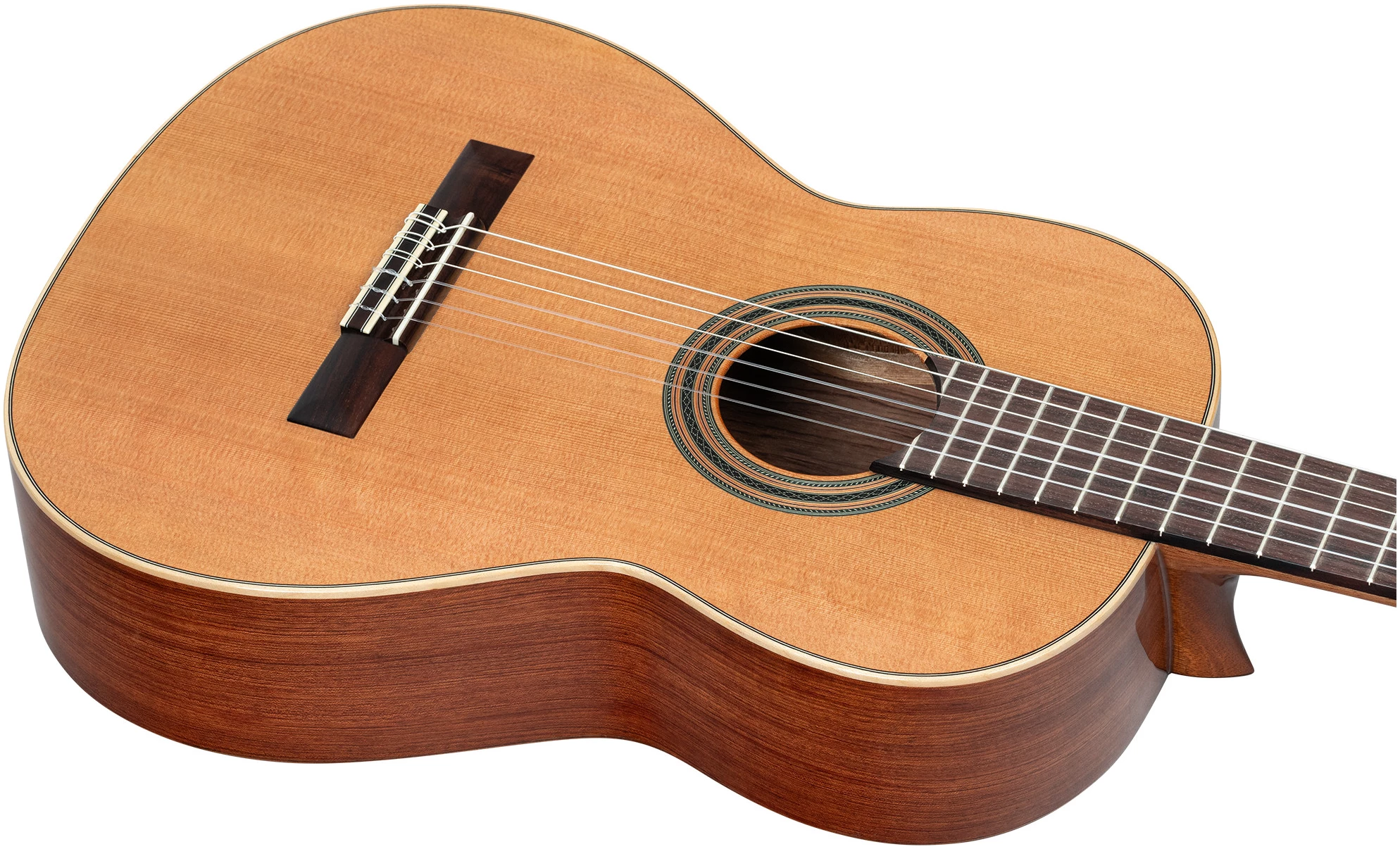גיטרה קלאסית Ortega R18G Traditional טופ ארז מלא גב Bubinga 5 גיטרה קלאסית Ortega R18G Traditional טופ ארז מלא גב Bubinga - תמונה 5