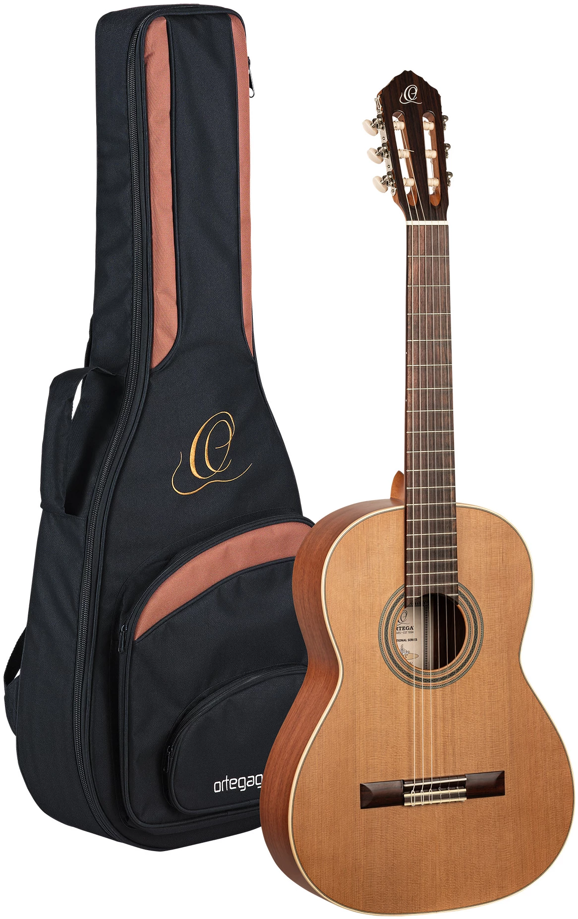 גיטרה קלאסית Ortega R18S Traditional טופ ארז מלא גב Bubinga 9 גיטרה קלאסית Ortega R18S Traditional טופ ארז מלא גב Bubinga - תמונה 9