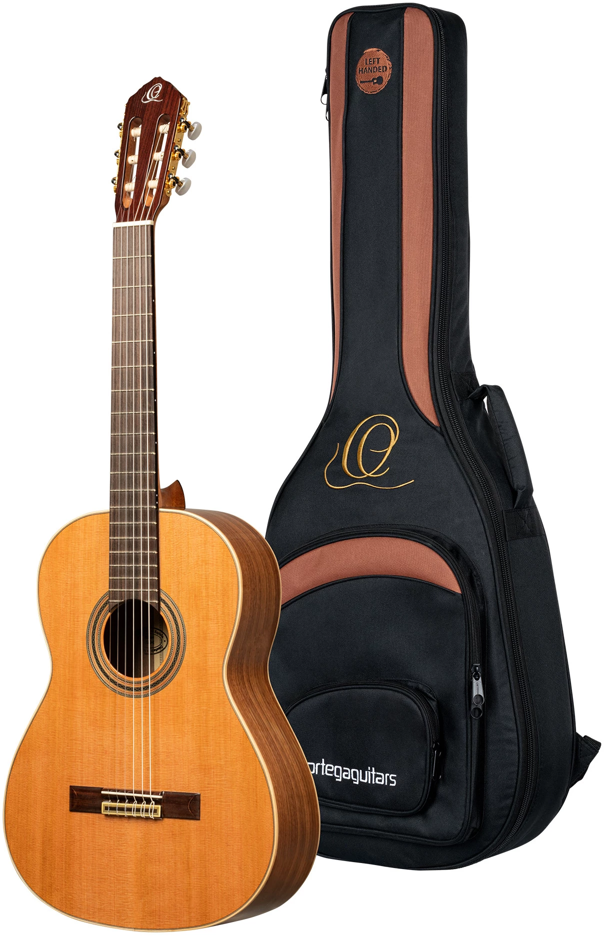 גיטרה קלאסית שמאלית Ortega R20GWN-L Traditional עץ ארז מלא 5 גיטרה קלאסית שמאלית Ortega R20GWN-L Traditional עץ ארז מלא - תמונה 5