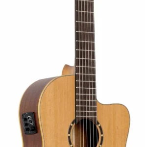 גיטרה קלאסית מוגברת Ortega RCE131SN עם צוואר דק (Slim Neck)