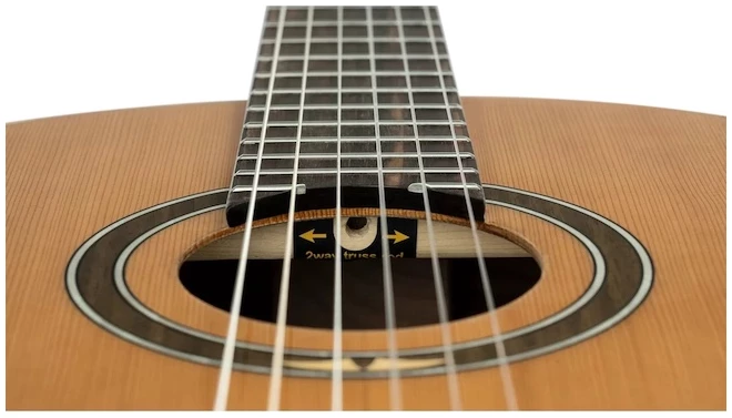 גיטרה קלאסית מוגברת Ortega RE159RWSN Performer חלק עליון Solid Cedar גוף Rosewood 7 גיטרה קלאסית מוגברת Ortega RE159RWSN Performer חלק עליון Solid Cedar גוף Rosewood - תמונה 7