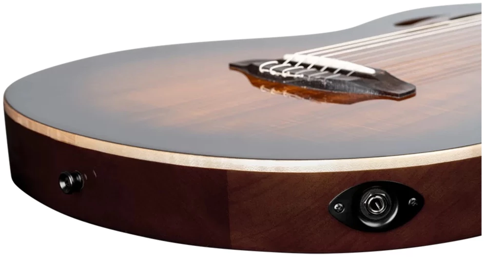 גיטרה קלאסית מוגברת Ortega TourPlayer Deluxe RTPDLX-ACA גימור אש (Fire) 5 גיטרה קלאסית מוגברת Ortega TourPlayer Deluxe RTPDLX-ACA גימור אש (Fire) - תמונה 5