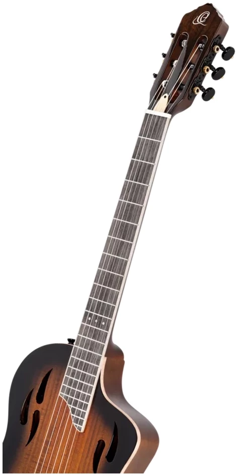 גיטרה קלאסית מוגברת Ortega TourPlayer Deluxe RTPDLX-ACA גימור אש (Fire) 10 גיטרה קלאסית מוגברת Ortega TourPlayer Deluxe RTPDLX-ACA גימור אש (Fire) - תמונה 10