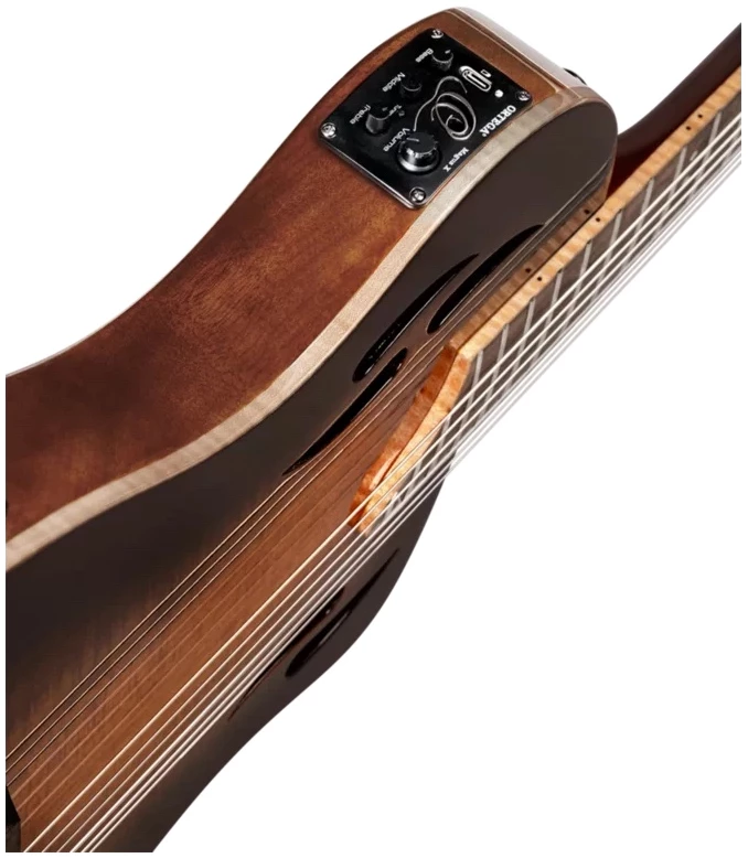 גיטרה קלאסית מוגברת Ortega TourPlayer Deluxe RTPDLX-ACA גימור אש (Fire) 7 גיטרה קלאסית מוגברת Ortega TourPlayer Deluxe RTPDLX-ACA גימור אש (Fire) - תמונה 7