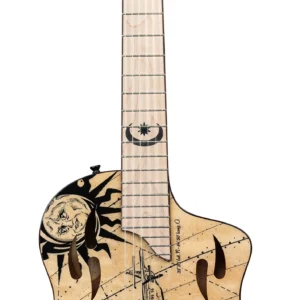 גיטרה קלאסית מוגברת Ortega RTPG-LS2 TourPlayer טופ Solid Spruce Quilted Maple Cutaway