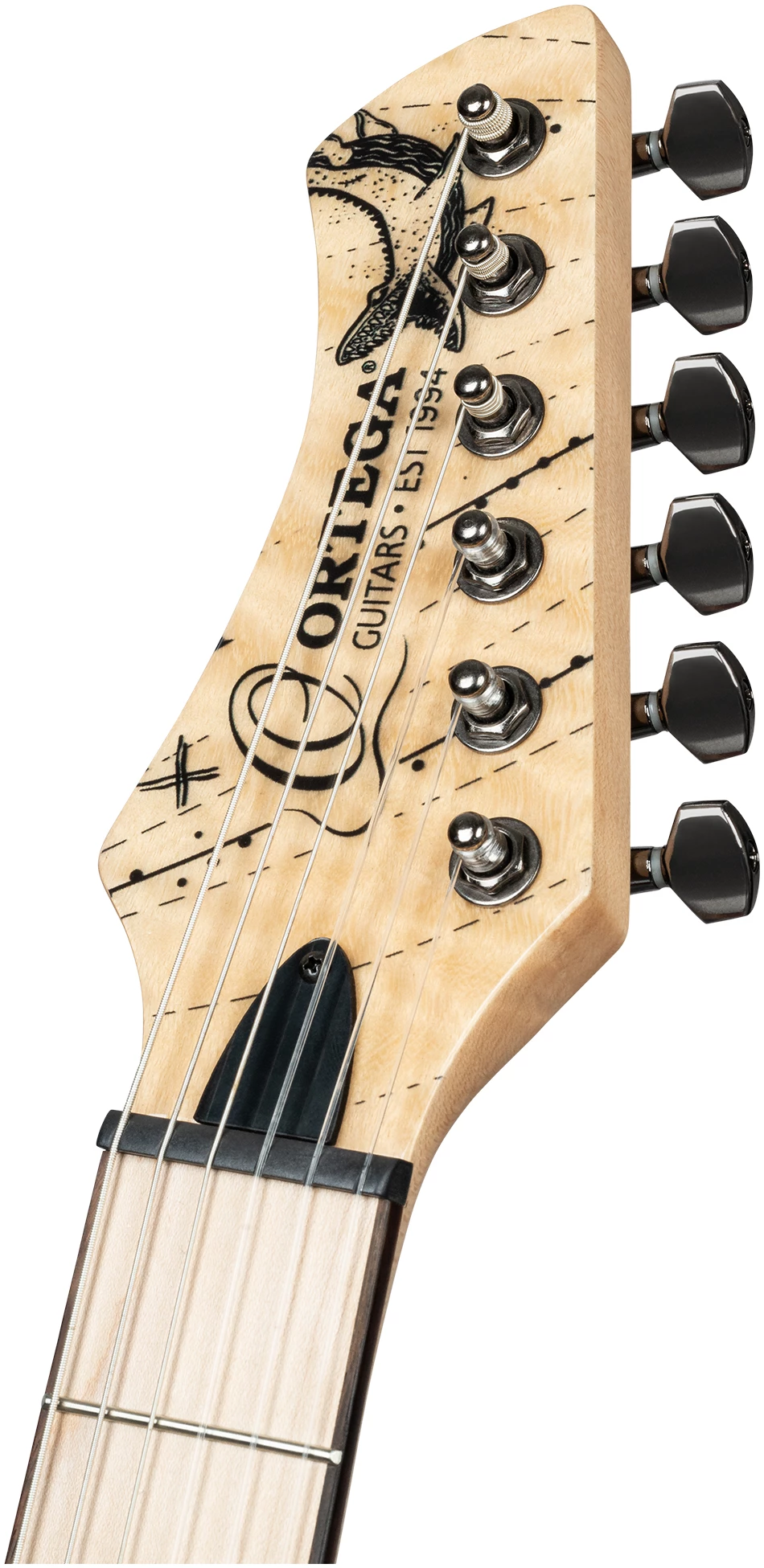 גיטרה קלאסית מוגברת Ortega RTPG-LS2 TourPlayer טופ Solid Spruce Quilted Maple Cutaway 9 גיטרה קלאסית מוגברת Ortega RTPG-LS2 TourPlayer טופ Solid Spruce Quilted Maple Cutaway - תמונה 9