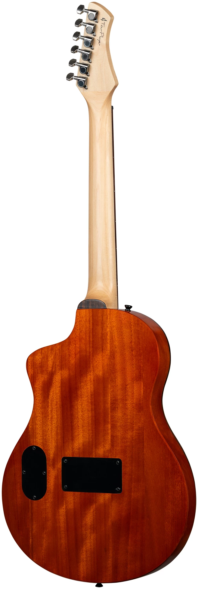 גיטרה קלאסית מוגברת Ortega RTPG-LS2 TourPlayer טופ Solid Spruce Quilted Maple Cutaway 11 גיטרה קלאסית מוגברת Ortega RTPG-LS2 TourPlayer טופ Solid Spruce Quilted Maple Cutaway - תמונה 11
