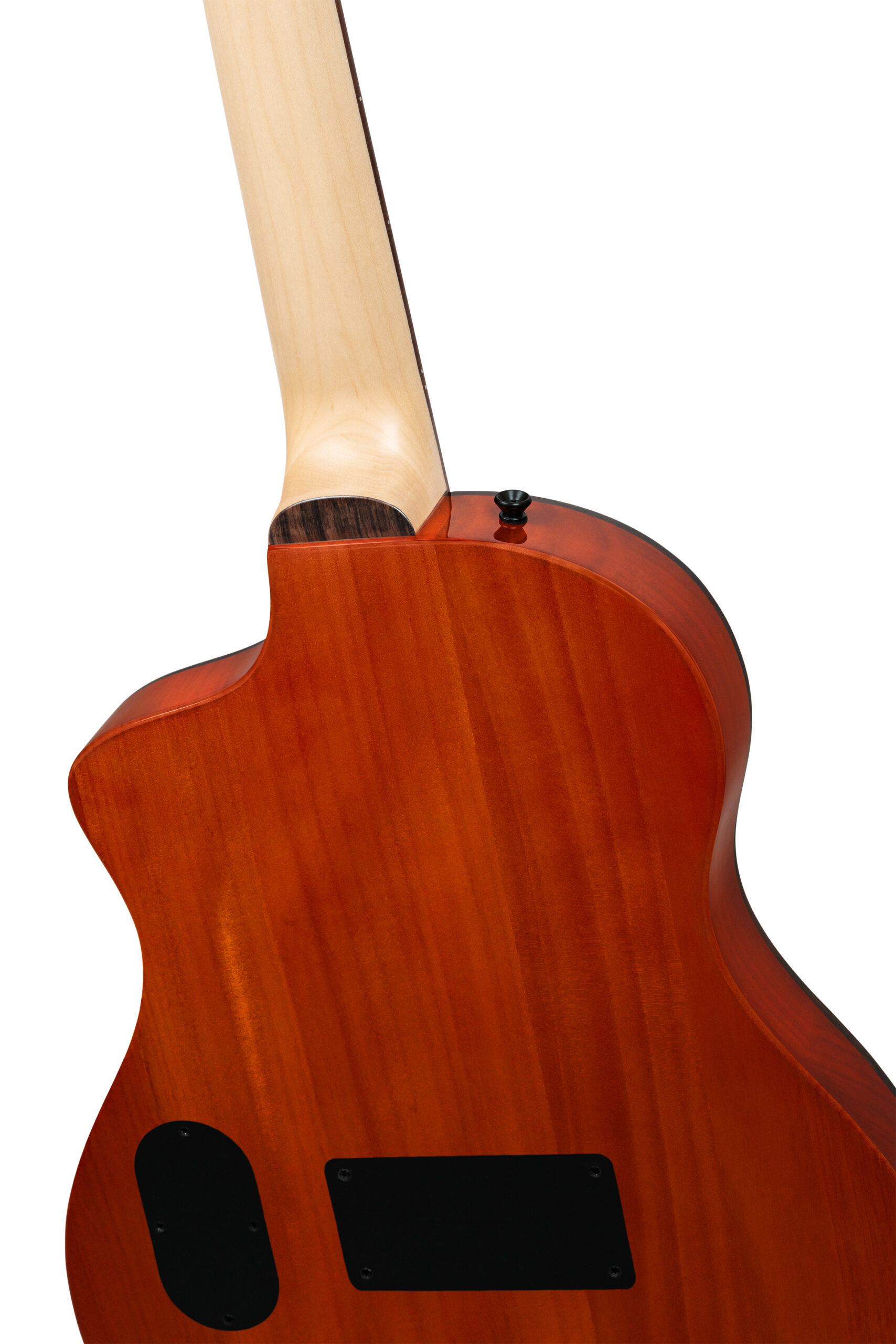 גיטרה קלאסית מוגברת Ortega RTPG-LS2 TourPlayer טופ Solid Spruce Quilted Maple Cutaway 15 גיטרה קלאסית מוגברת Ortega RTPG-LS2 TourPlayer טופ Solid Spruce Quilted Maple Cutaway - תמונה 15
