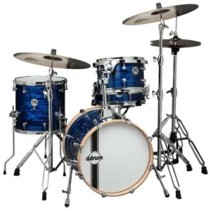 מערכת תופים 4 חלקים בס 18″ Flyer Blue Pearl