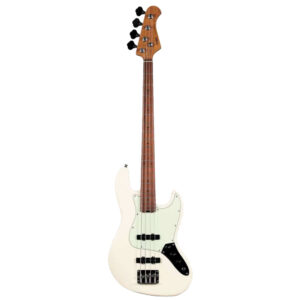 כלי פריטה SQOE SJB600 WH – Jazz Bass, Maple Guitar