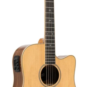 גיטרה אקוסטית מוגברת Stagg SA45 DCE-AC עם חיתוך