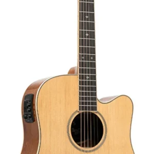 גיטרה אקוסטית מוגברת Stagg SA45 DCE-LW בגימור עץ בהיר