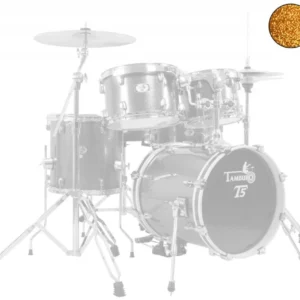 מערכת תופים 5 חלקים מלאה Yellow Sparkle