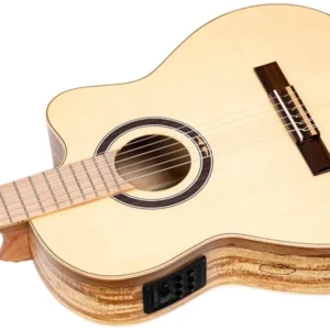 גיטרה קלאסית Ortega Thomas Zwijsen TZSM-3 טופ ארז מלא גב Spalted Maple מוגברת