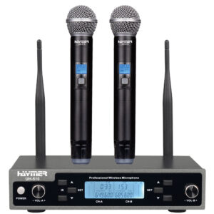 מיקרופון Haymer Pro HAYMER UH-510 – זוג מיקרופונים אלחוטיים