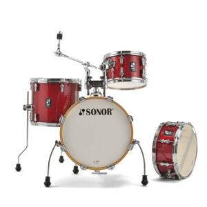 מערכת תופים 4 חלקים 16″ AQX Jungle בצבע אדום מבית SONOR