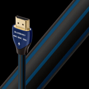כבל AudioQuest BlueBerry HDMI – 4K Ultra HD, HDR, נחושת ארוכת‑גרגר