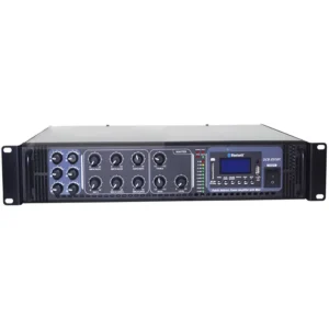 מגבר כריזה 350W עם גיבוי 24V ובלוטות׳ – BTS AMP6-350BC