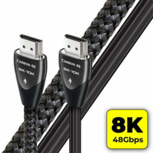 כבל AudioQuest Carbon 48 HDMI 8K – 48Gbps, מוליכים מוכספים, Dolby Vision ו‑eARC