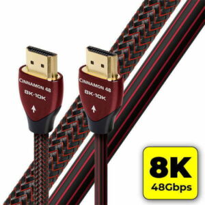 כבל AudioQuest Cinnamon 48 HDMI 8K – 48Gbps, מוליכים מוכספים, Dolby Vision ו‑eARC