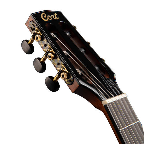 גיטרה קלאסית מוגברת כולל נרתיק CORT GOLD OC8 NYLON NAT 6 גיטרה קלאסית מוגברת CORT GOLD OC8 NYLON NAT