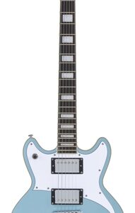 גיטרה חשמלית + נרתיק D’Angelico PREMIER BRIGHTON ICE BLUE METALLIC