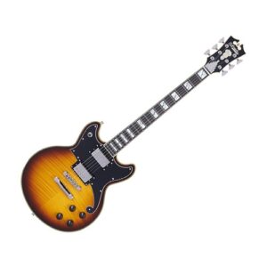 גיטרה חשמלית D’Angelico Deluxe Brighton Vintage Sunburst