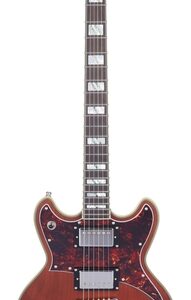 גיטרה חשמלית D’Angelico Deluxe Brighton Matte Walnut (כולל ארגז)