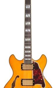 גיטרה חשמלית רבע נפח D’Angelico Excel Mini DC Vintage Natural (כולל ארגז)