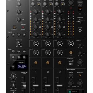 מיקסר DJ מקצועי AlphaTheta DJM-V5 – 3 ערוצים, 4-Band EQ, פיידרים ארוכים ו-SonicLink