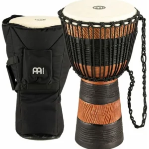 דג׳מבה אפריקאי 10״ Black/Brown עם תיק
