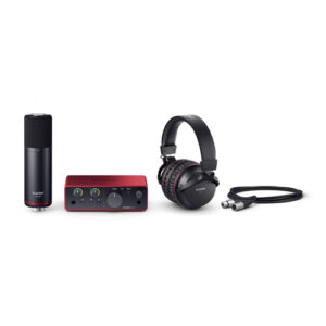 חבילת אולפן Focusrite Scarlett Solo Studio 4Gen — כרטיס קול, מיקרופון קונדנסר ואוזניות