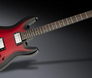 גיטרה חשמלית FRAMUS FDS Diablo Supreme Burgundy Blackburst Transparent HP